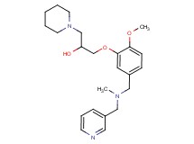 1-(2-methoxy-5-{[methyl(3-pyridinylmethyl)amino]methyl}phenoxy)-3-(1-piperidinyl)-2-propanol