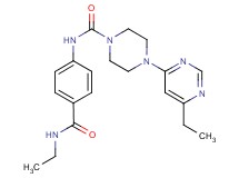N-{4-[(ethylamino)carbonyl]phenyl}-4-(6-ethylpyrimidin-4-yl)piperazine-1-carboxamide