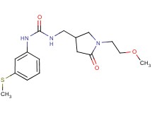 N-{[1-(2-methoxyethyl)-5-oxopyrrolidin-3-yl]methyl}-N'-[3-(methylthio)phenyl]urea