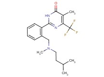 5-methyl-2-(2-{[methyl(3-methylbutyl)amino]methyl}phenyl)-6-(trifluoromethyl)pyrimidin-4(3H)-one
