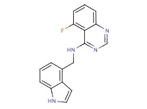 5-fluoro-N-(1H-indol-4-ylmethyl)quinazolin-4-amine