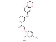 N-(2,3-dihydro-1,4-benzodioxin-6-yl)-1-{[(2-ethyl-6-methyl-3-pyridinyl)oxy]acetyl}-3-piperidinamine