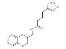 N-(3,4-dihydro-2H-chromen-3-ylmethyl)-4-(1H-pyrazol-4-yl)butanamide