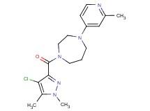 1-[(4-chloro-1,5-dimethyl-1H-pyrazol-3-yl)carbonyl]-4-(2-methyl-4-pyridinyl)-1,4-diazepane