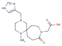[4-(1H-imidazol-4-ylmethyl)-1-methyl-10-oxo-1,4,9-triazaspiro[5.6]dodec-9-yl]acetic acid