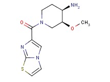 (3S*,4R*)-1-(imidazo[2,1-b][1,3]thiazol-6-ylcarbonyl)-3-methoxypiperidin-4-amine