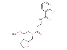2-fluoro-N-{3-[(2-methoxyethyl)(tetrahydrofuran-2-ylmethyl)amino]-3-oxopropyl}benzamide