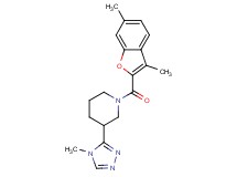 1-[(3,6-dimethyl-1-benzofuran-2-yl)carbonyl]-3-(4-methyl-4H-1,2,4-triazol-3-yl)piperidine