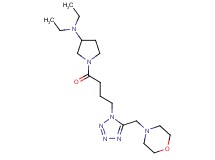 N,N-diethyl-1-{4-[5-(4-morpholinylmethyl)-1H-tetrazol-1-yl]butanoyl}-3-pyrrolidinamine