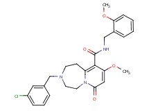 3-(3-chlorobenzyl)-9-methoxy-N-(2-methoxybenzyl)-7-oxo-1,2,3,4,5,7-hexahydropyrido[1,2-d][1,4]diazepine-10-carboxamide