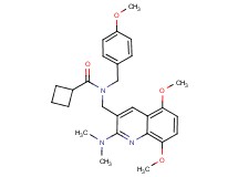 N-{[2-(dimethylamino)-5,8-dimethoxy-3-quinolinyl]methyl}-N-(4-methoxybenzyl)cyclobutanecarboxamide
