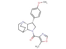(3R*,3aR*,7aR*)-3-(4-methoxyphenyl)-1-[(5-methyl-1,3-oxazol-4-yl)carbonyl]octahydro-4,7-ethanopyrrolo[3,2-b]pyridine