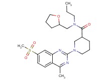 1-[4-methyl-7-(methylsulfonyl)-2-quinazolinyl]-N-propyl-N-(tetrahydro-2-furanylmethyl)-3-piperidinecarboxamide