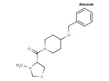 4-(benzyloxy)-1-{[(4R)-3-methyl-1,3-thiazolidin-4-yl]carbonyl}piperidine