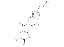 5-chloro-N-ethyl-N-{[3-(methoxymethyl)-1,2,4-oxadiazol-5-yl]methyl}-6-oxo-1,6-dihydropyridine-3-carboxamide