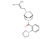 (1R*,5R*)-6-(3-methyl-2-buten-1-yl)-3-[2-(1-pyrrolidinyl)benzoyl]-3,6-diazabicyclo[3.2.2]nonane