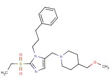1-{[2-(ethylsulfonyl)-1-(3-phenylpropyl)-1H-imidazol-5-yl]methyl}-4-(methoxymethyl)piperidine