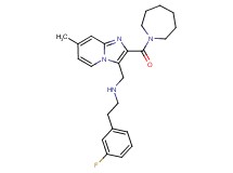 N-{[2-(1-azepanylcarbonyl)-7-methylimidazo[1,2-a]pyridin-3-yl]methyl}-2-(3-fluorophenyl)ethanamine