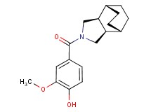 4-[(1R*,2R*,6S*,7S*)-4-azatricyclo[5.2.2.0~2,6~]undec-4-ylcarbonyl]-2-methoxyphenol