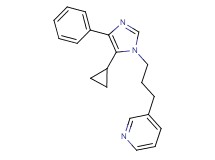 3-[3-(5-cyclopropyl-4-phenyl-1H-imidazol-1-yl)propyl]pyridine
