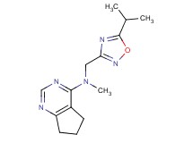 N-[(5-isopropyl-1,2,4-oxadiazol-3-yl)methyl]-N-methyl-6,7-dihydro-5H-cyclopenta[d]pyrimidin-4-amine
