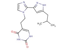 5-{2-[2-(5-isobutyl-1H-pyrazol-3-yl)-1H-imidazol-1-yl]ethyl}pyrimidine-2,4(1H,3H)-dione