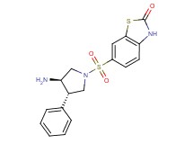 6-{[(3R*,4S*)-3-amino-4-phenylpyrrolidin-1-yl]sulfonyl}-1,3-benzothiazol-2(3H)-one