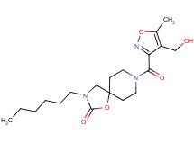 3-hexyl-8-{[4-(hydroxymethyl)-5-methylisoxazol-3-yl]carbonyl}-1-oxa-3,8-diazaspiro[4.5]decan-2-one