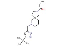 7-[(5-tert-butyl-1H-pyrazol-3-yl)methyl]-2-propionyl-2,7-diazaspiro[4.5]decane