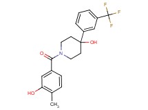 1-(3-hydroxy-4-methylbenzoyl)-4-[3-(trifluoromethyl)phenyl]-4-piperidinol