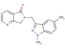 6-[(1,5-dimethyl-1H-indazol-3-yl)methyl]-6,7-dihydro-5H-pyrrolo[3,4-b]pyridin-5-one