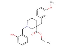 ethyl 1-(2-hydroxybenzyl)-3-(3-methoxybenzyl)-3-piperidinecarboxylate