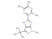 3-tert-butyl-1-methyl-5-(3,5,6-trimethyl-2-pyrazinyl)-1,4-dihydroimidazo[4,5-c]pyrazole