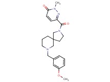 6-{[7-(3-methoxybenzyl)-2,7-diazaspiro[4.5]dec-2-yl]carbonyl}-2-methyl-3(2H)-pyridazinone