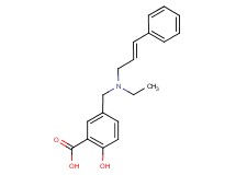 5-({ethyl[(2E)-3-phenylprop-2-en-1-yl]amino}methyl)-2-hydroxybenzoic acid