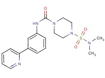 4-[(dimethylamino)sulfonyl]-N-(3-pyridin-2-ylphenyl)piperazine-1-carboxamide