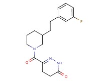 6-({3-[2-(3-fluorophenyl)ethyl]-1-piperidinyl}carbonyl)-4,5-dihydro-3(2H)-pyridazinone