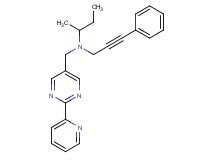 N-(sec-butyl)-3-phenyl-N-[(2-pyridin-2-ylpyrimidin-5-yl)methyl]prop-2-yn-1-amine