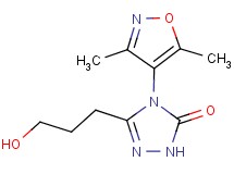 4-(3,5-dimethylisoxazol-4-yl)-5-(3-hydroxypropyl)-2,4-dihydro-3H-1,2,4-triazol-3-one