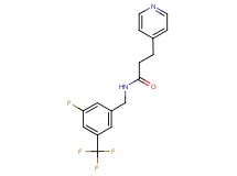 N-[3-fluoro-5-(trifluoromethyl)benzyl]-3-pyridin-4-ylpropanamide