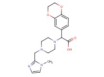 2,3-dihydro-1,4-benzodioxin-6-yl{4-[(1-methyl-1H-imidazol-2-yl)methyl]piperazin-1-yl}acetic acid