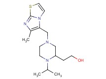 2-{1-isopropyl-4-[(6-methylimidazo[2,1-b][1,3]thiazol-5-yl)methyl]-2-piperazinyl}ethanol