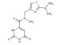 N-[(2-isopropyl-1,3-thiazol-4-yl)methyl]-N-methyl-2,6-dioxo-1,2,3,6-tetrahydro-4-pyrimidinecarboxamide