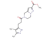 methyl 5-[3-(3,4-dimethyl-1H-pyrazol-5-yl)propanoyl]-4,5,6,7-tetrahydropyrazolo[1,5-a]pyrazine-2-carboxylate