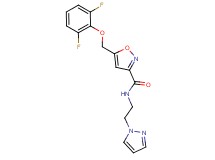 5-[(2,6-difluorophenoxy)methyl]-N-[2-(1H-pyrazol-1-yl)ethyl]-3-isoxazolecarboxamide