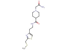 1-(2-amino-2-oxoethyl)-N-(2-{2-[(methylthio)methyl]-1,3-thiazol-4-yl}ethyl)-4-piperidinecarboxamide
