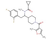 N-{2-(2,4-difluorophenyl)-1-[1-(2,5-dimethyl-3-furoyl)-4-piperidinyl]ethyl}-N-methylcyclopropanecarboxamide
