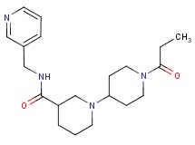 1'-propionyl-N-(pyridin-3-ylmethyl)-1,4'-bipiperidine-3-carboxamide