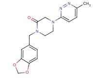 1-(1,3-benzodioxol-5-ylmethyl)-4-(6-methyl-3-pyridazinyl)-2-piperazinone