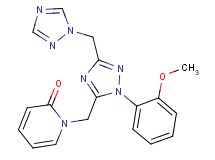 1-{[1-(2-methoxyphenyl)-3-(1H-1,2,4-triazol-1-ylmethyl)-1H-1,2,4-triazol-5-yl]methyl}pyridin-2(1H)-one